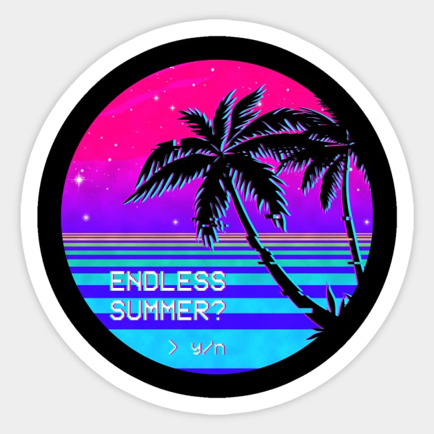 Endless Summer (Vaporwave) Sticker by forge22